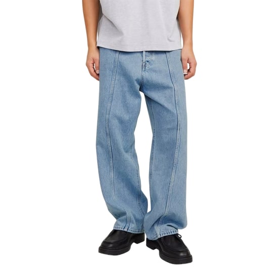 Jack And Jones Herenjeans van denim met een relaxte pasvorm en wijde pijpen (Blauwe Denim) - Image 6