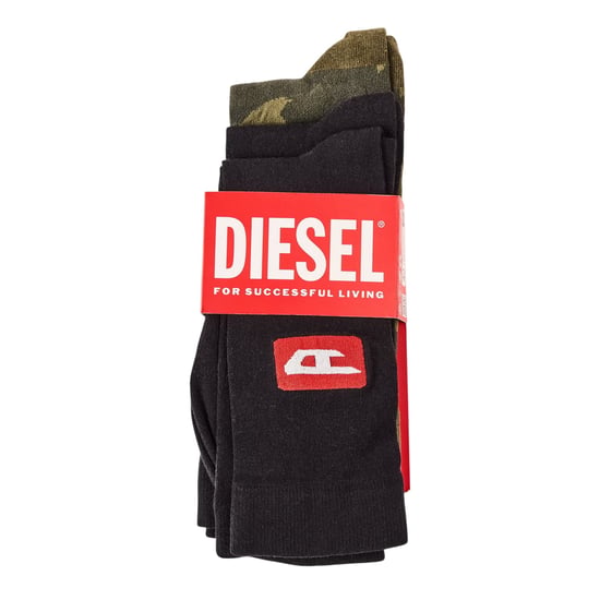 Diesel Camouflage-korte sokken voor heren (set van 3) (Zwart) - Image 3