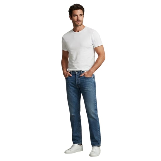 Levis 511 katoenen slim-fit jeans voor heren (Blauw) - Image 1