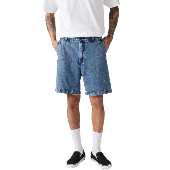 Levis Wellthread Mom-shorts voor dames (Blauw) - Image 3