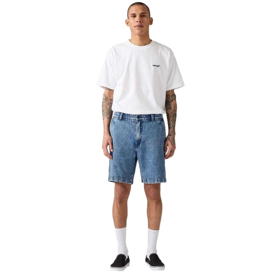 Levis Wellthread Mom-shorts voor dames (Blauw) - Image 4