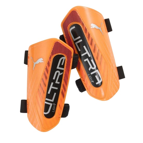 Puma Ultra lichte scheenbeschermers voor volwassenen (Oranje/zilver) - Image 1