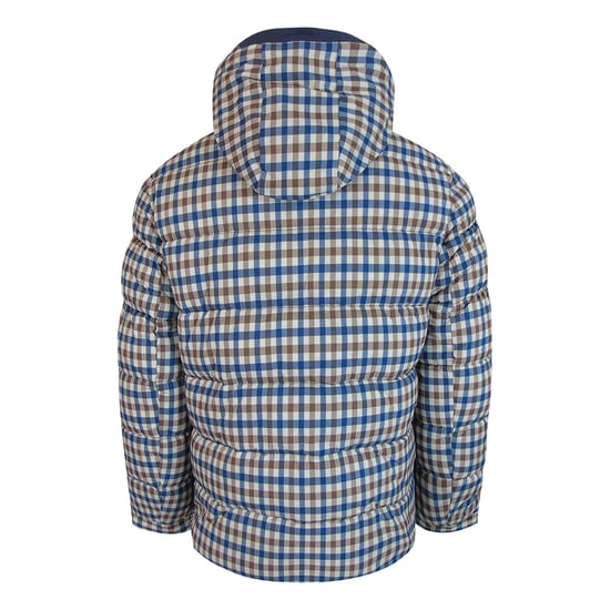 Aquascutum Active Sp Gewatteerde Jas Met Capuchon Club Check - Image 2