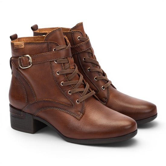 Pikolinos bruine leren veterschoenen voor vrouwen - Malaga - Image 3