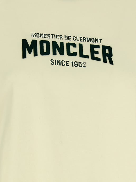 Moncler Beige Katoenen T-Shirt - Image 4