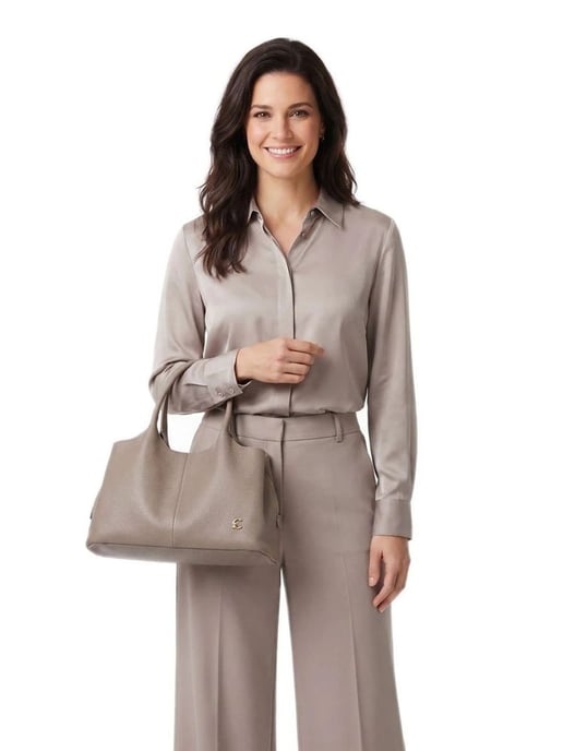Coccinelle Handtas Warm Taupe - Image 6