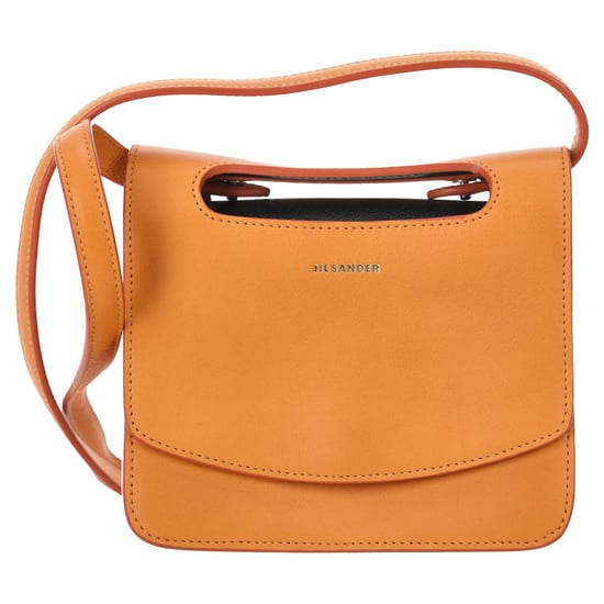 Jil Sander Flap Crossbody Tas in Oranje Leer - Image 1