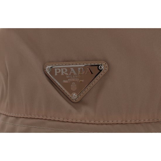 Prada Re-Nylon Bucket Hat in Beigekleurige Polyamide - Image 5