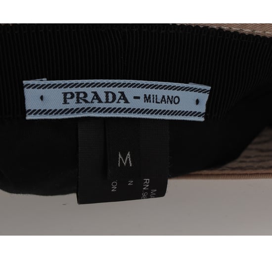 Prada Re-Nylon Bucket Hat in Beigekleurige Polyamide - Image 6