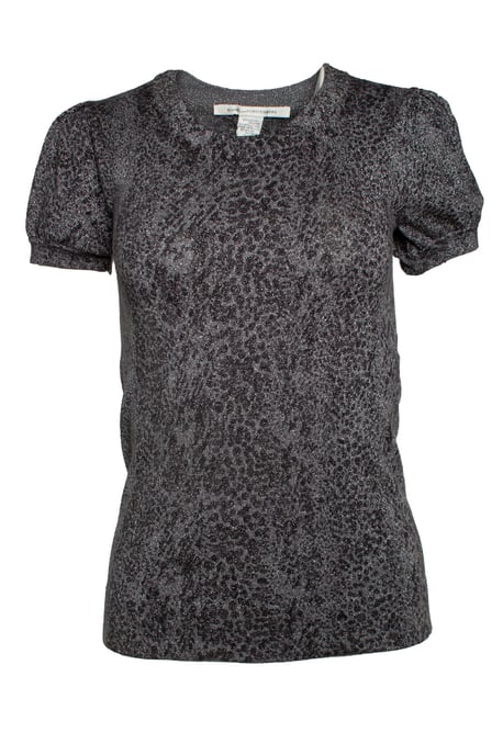 Diane von Furstenberg, Luipaard lurex top - Image 1