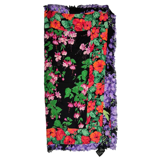 Gucci Bloemenprint Sjaal in Multicolor Zijde - Image 2