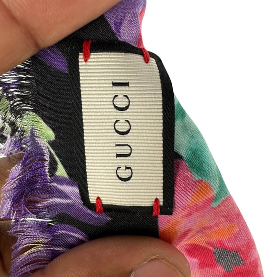 Gucci Bloemenprint Sjaal in Multicolor Zijde - Image 5
