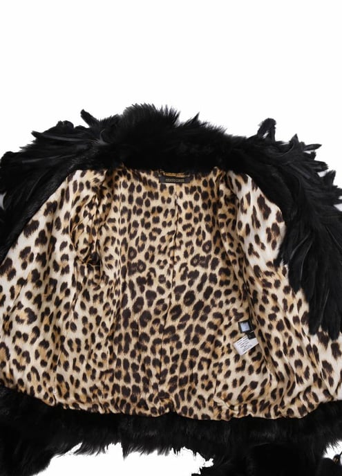 Roberto Cavalli, zwarte nerts bontjas - Image 5