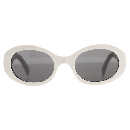 Celine Triomphe CL40194U Ovaalvormige Zonnebril in Witte Acetaat - Image 1