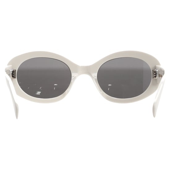 Celine Triomphe CL40194U Ovaalvormige Zonnebril in Witte Acetaat - Image 4