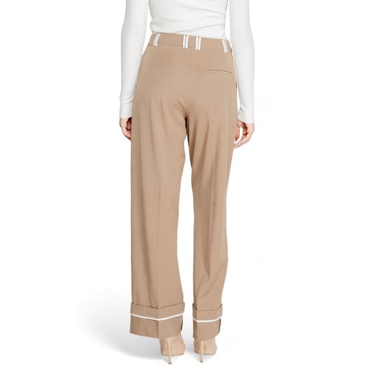 Enkel Bruine Gerecycleerde Polyester Casual Broek - Image 3