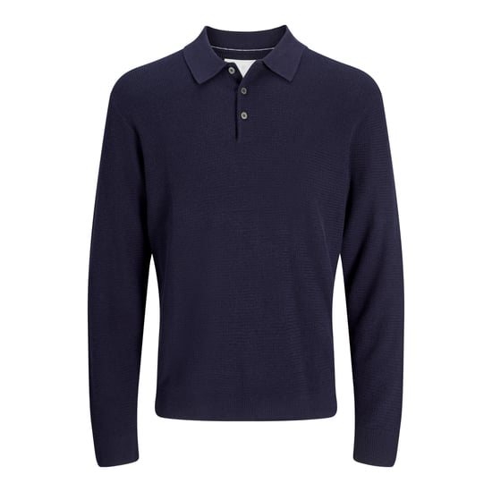 Jack & Jones Trui Cooper Knit Polo Blauw - Image 1