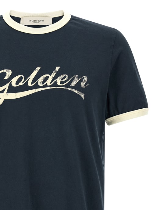 Golden Goose Blauwe Katoenen T-Shirt - Image 3
