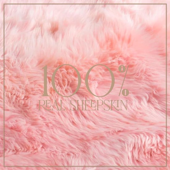 Echte schapenvacht Rosa Roze Dubbele Natuurlijke Fluffy Silky Zachte Echte Wollen Tapijt - Image 5