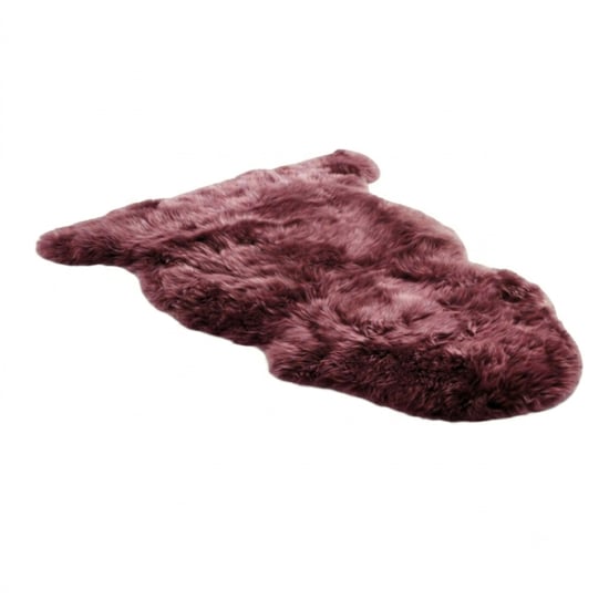 Echte bordeauxrode schapenvacht Natuurlijke Zijdezachte Zachte Luchtige Echte Wollen Tapijt - Image 2