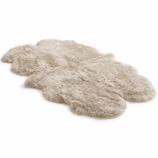 Echte schapenvacht crème quad Natuurlijke Fluffy Silky Soft Real Wollen Tapijt - Image 2