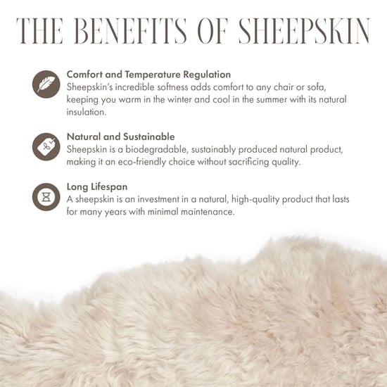 Echte schapenvacht crème quad Natuurlijke Fluffy Silky Soft Real Wollen Tapijt - Image 6