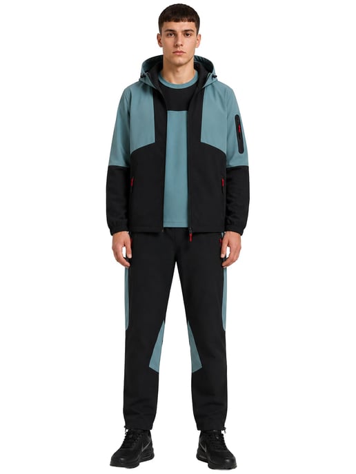Kruze | Heren Geweven 3-delige Set - Jas/T-Shirt/Broek - Image 1