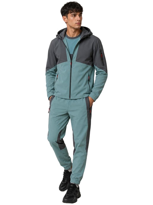 Kruze | Heren Geweven 3-delige Set - Jas/T-Shirt/Broek - Image 3