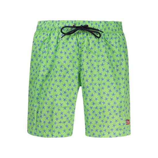 Noorwegen 1963 Groene Polyester Mannen Zwemshorts - Image 1