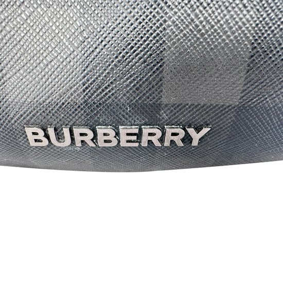 Burberry Sonny Check heuptas in zwart leer - Image 3