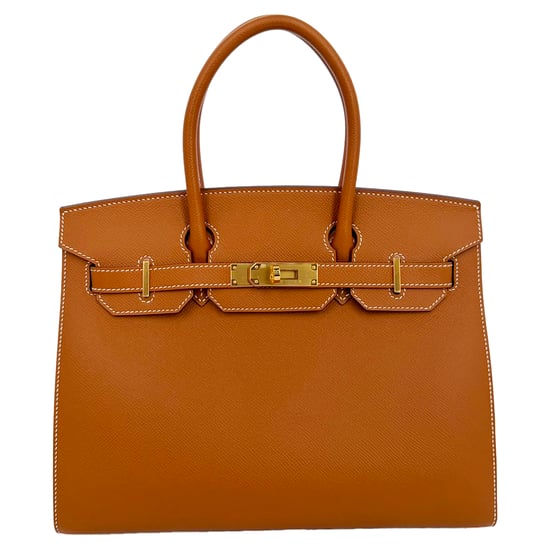 Hermès Birkin 30 Gouden Hardware in Bruin Togo Leer - Image 1