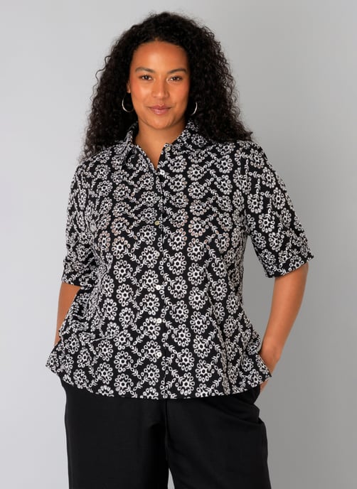 YEST CURVE Wing Tops - Black/Off White - Image 1