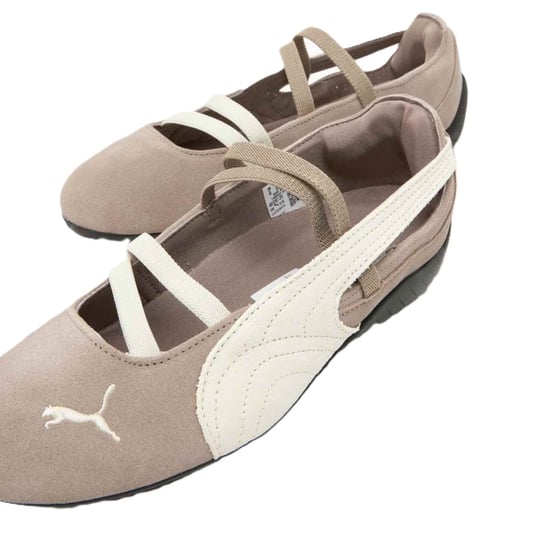 Puma Speedcat Ballet SD Suède Dames Muismuis Grijs/Zwart Schoenen - Image 4