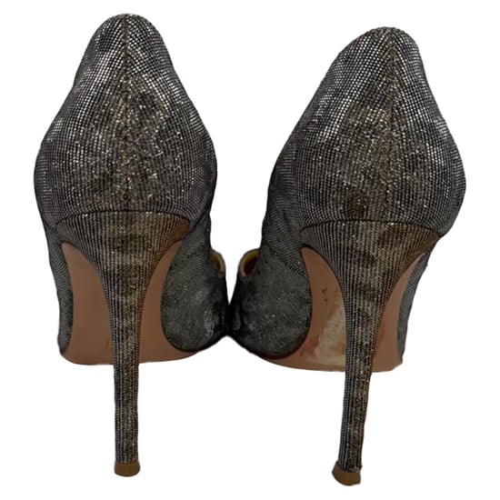 Gianvito Rossi Gianvito 105 Punttaille Pumps in Gouden Metalen Glitter - Image 2