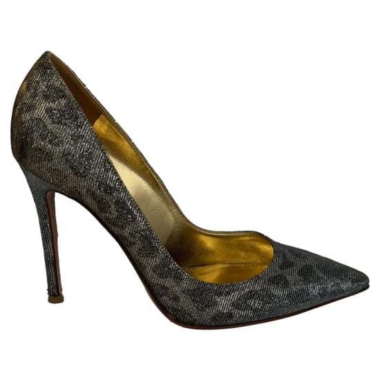 Gianvito Rossi Gianvito 105 Punttaille Pumps in Gouden Metalen Glitter - Image 4