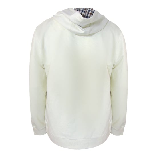Aquascutum Active Big Logo Hoodie Oud Wit - Image 3