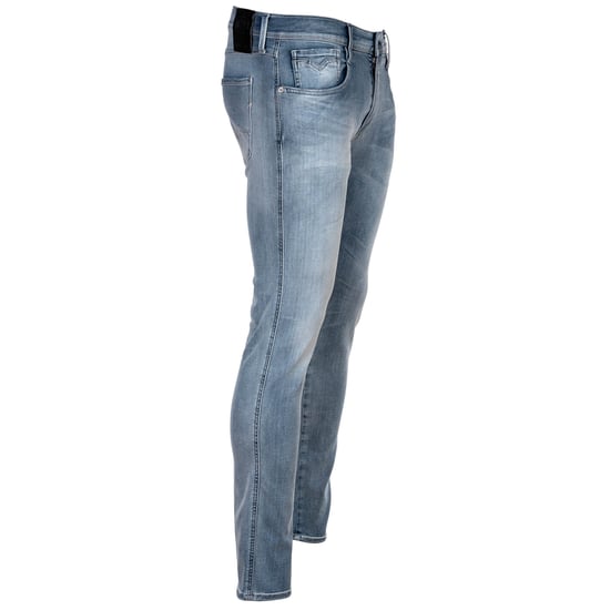 Men's Replay Anbass Hyperflex Bio Slim Fit Jeans in Blue - Image 5
