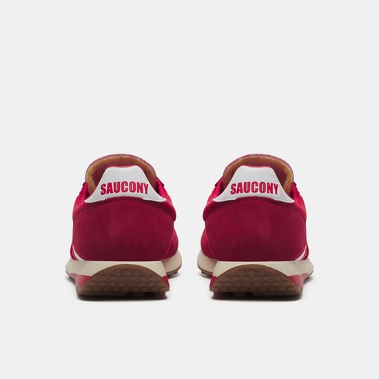 Saucony Unisex-sportschoenen van suède, maat 80 voor volwassenen (Rood, Wit) - Image 4