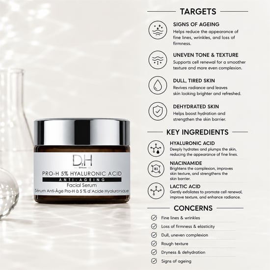 Dr H Pro-H 5% Hyaluronzuur Anti-Aging Gezichtsserum 30ml - Image 3