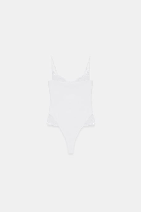 Kant Mouwloze Slim-fit Bodysuit Blouse - Image 5