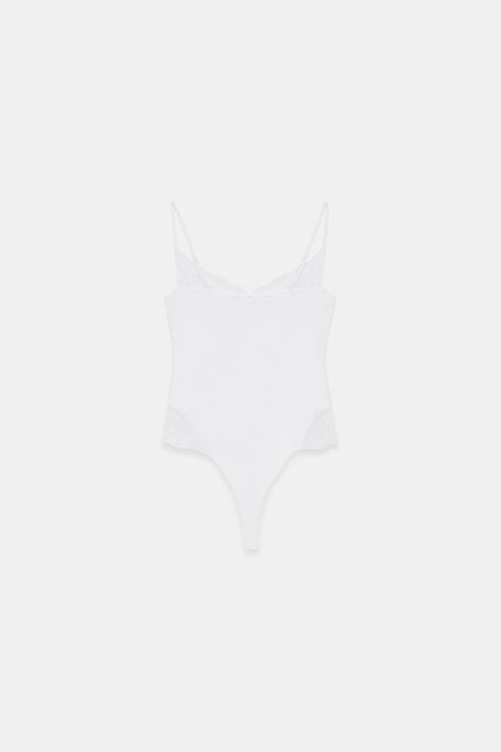 Kant Mouwloze Slim-fit Bodysuit Blouse - Image 6