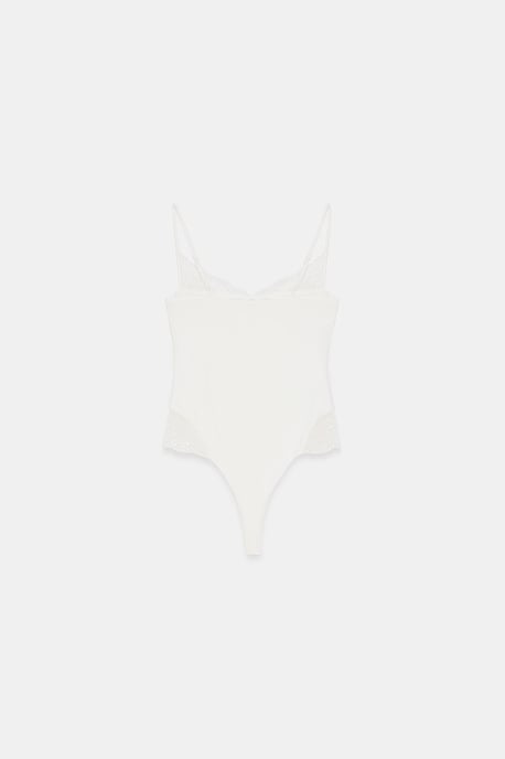 Kant Mouwloze Slim-fit Bodysuit Blouse - Image 5