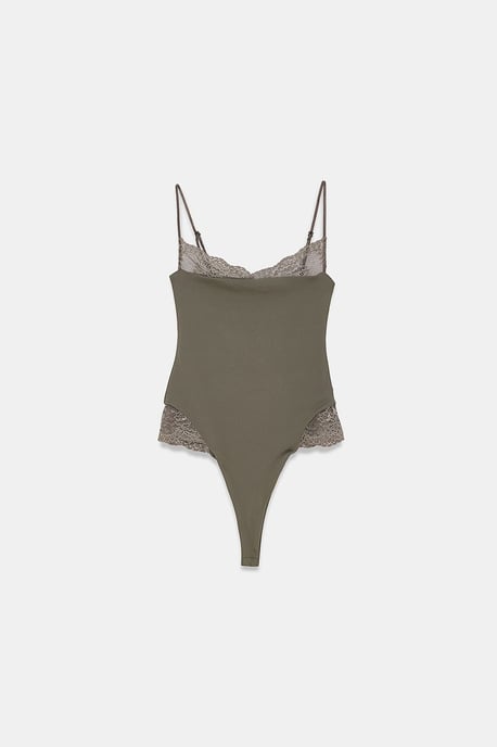 Kant Mouwloze Slim-fit Bodysuit Blouse - Image 4