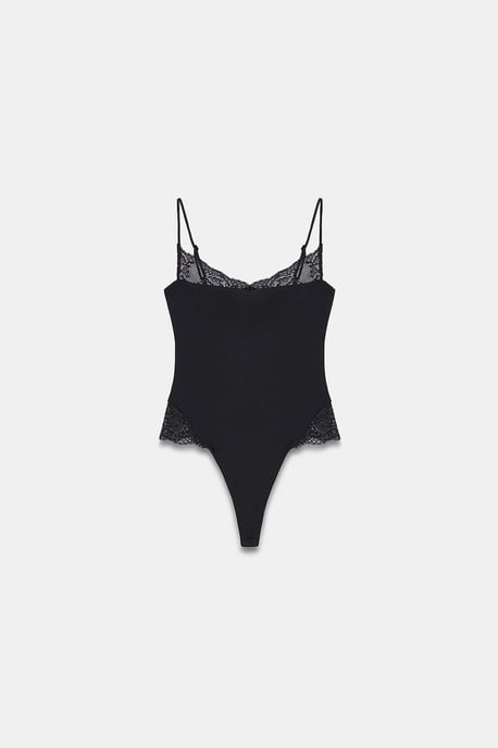 Kant Mouwloze Slim-fit Bodysuit Blouse - Image 5