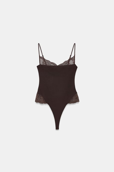Kant Mouwloze Slim-fit Bodysuit Blouse - Image 5