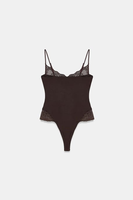 Kant Mouwloze Slim-fit Bodysuit Blouse - Image 6