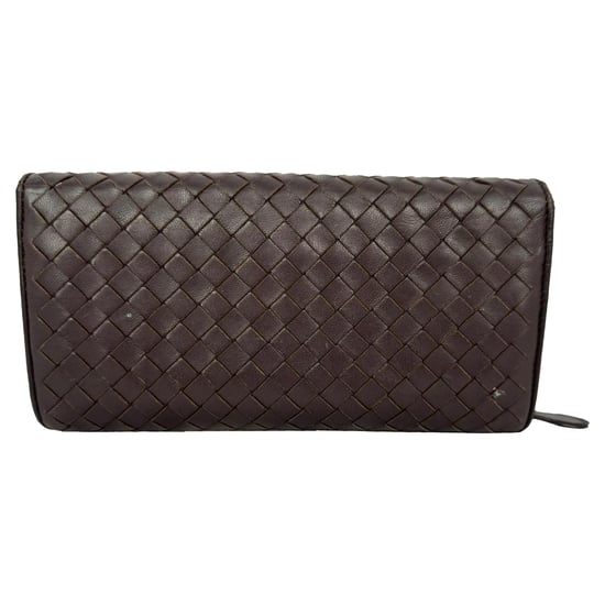 Bottega Veneta Intrecciato Continental portemonnee van bruin leer - Image 4