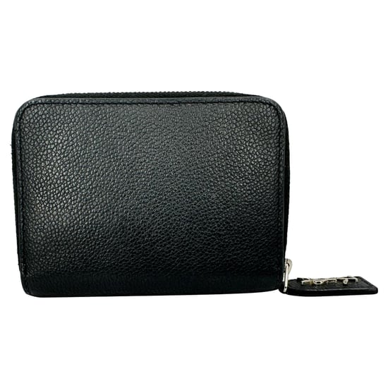 Saint Laurent Rive Gauche compacte portemonnee met ritssluiting in zwart leer - Image 6