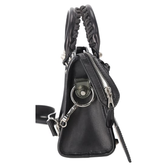 Balenciaga Holiday Mini City Giant Studs tas in zwart kalfsleer - Image 4