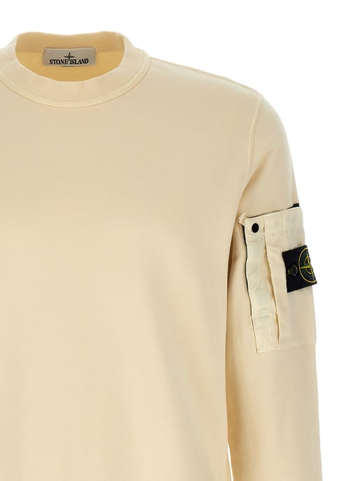 Stone Island Beige Katoenen Sweatshirt - Image 3